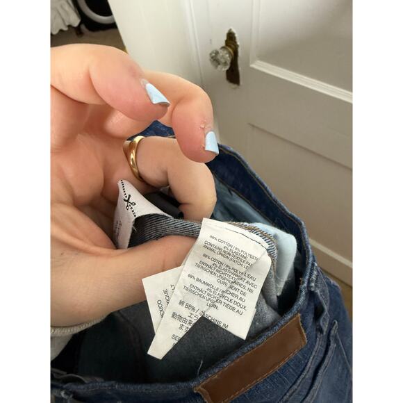 Madewell 10" High-Rise Skinny Raw Hem Denim Button Fly Jeans Women's 28 - Picture 12 of 12